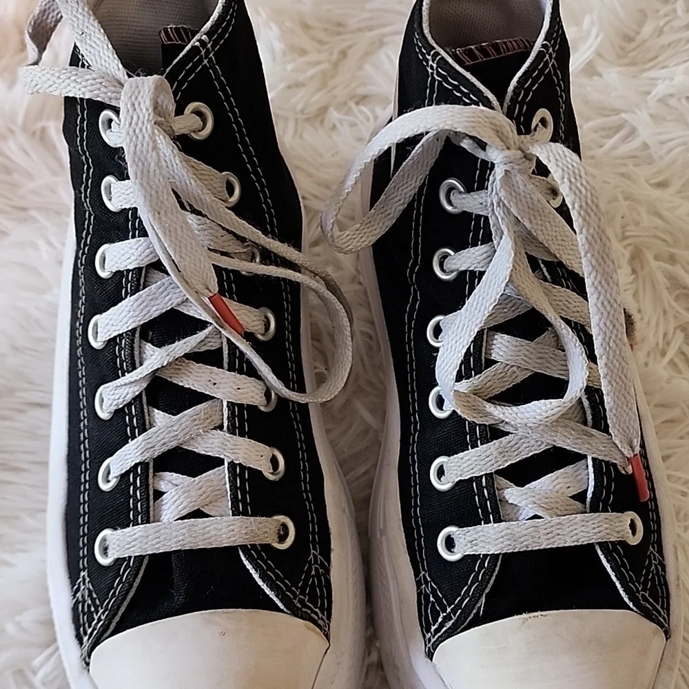 Converse All Star Black High-Top Sneakers with White Laces